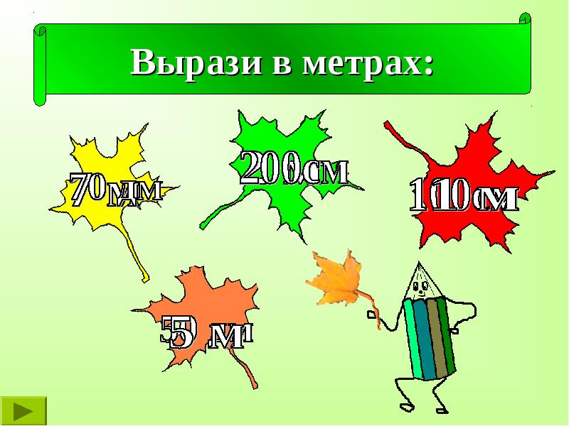 Метр 1 класс презентация