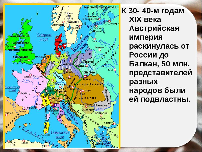 От австрийской империи к австро венгрии презентация 8 класс