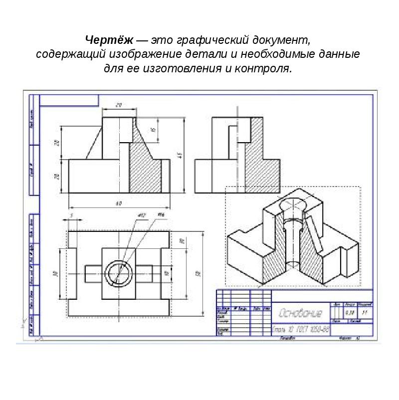 Когда применяются на чертеже наложенные проекции элементов детали