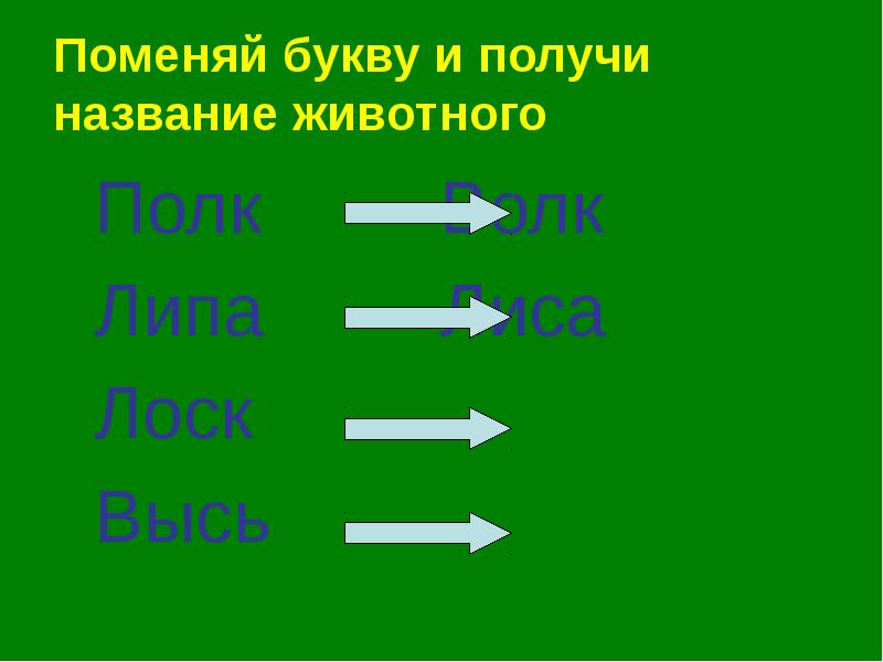 Получилось имя. Измени одну букву чтобы получилось название животного. Чтобы получилось название животного. Липа изменить одну букву чтобы получилось название животного. Заменить одну букву и получится название животного.