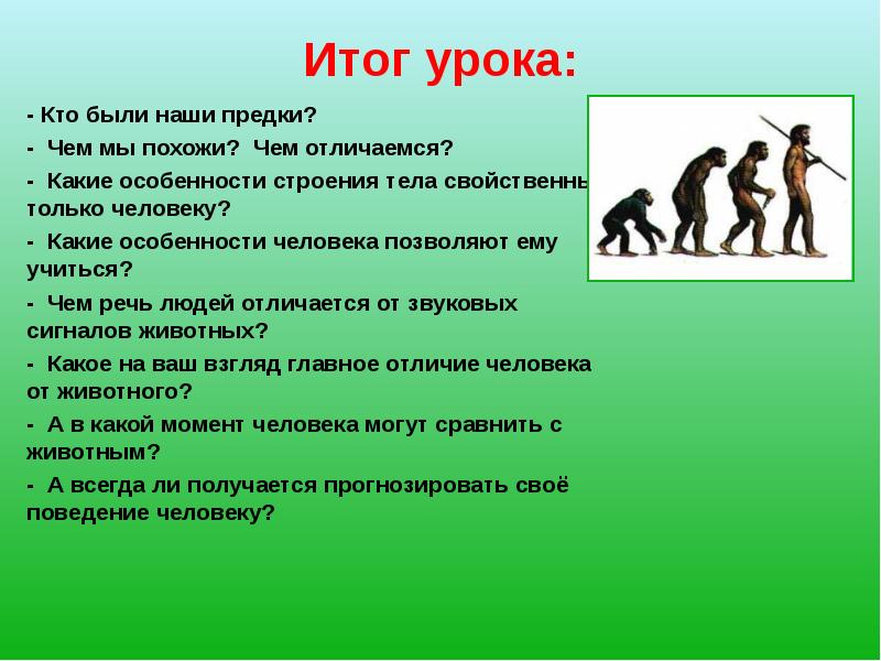 Предки в законе. Современные человеки чем отличаются от наших предков.