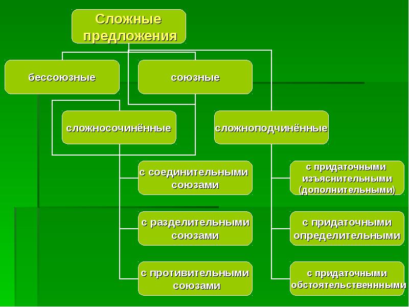 Схемы сложносочиненных предложений 9 класс