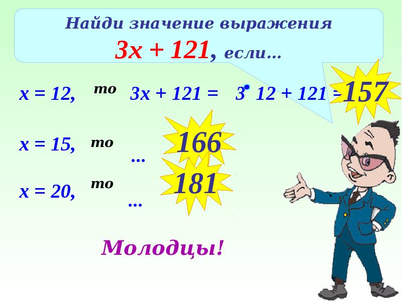 Числовые и буквенные выражения 1 класс презентация