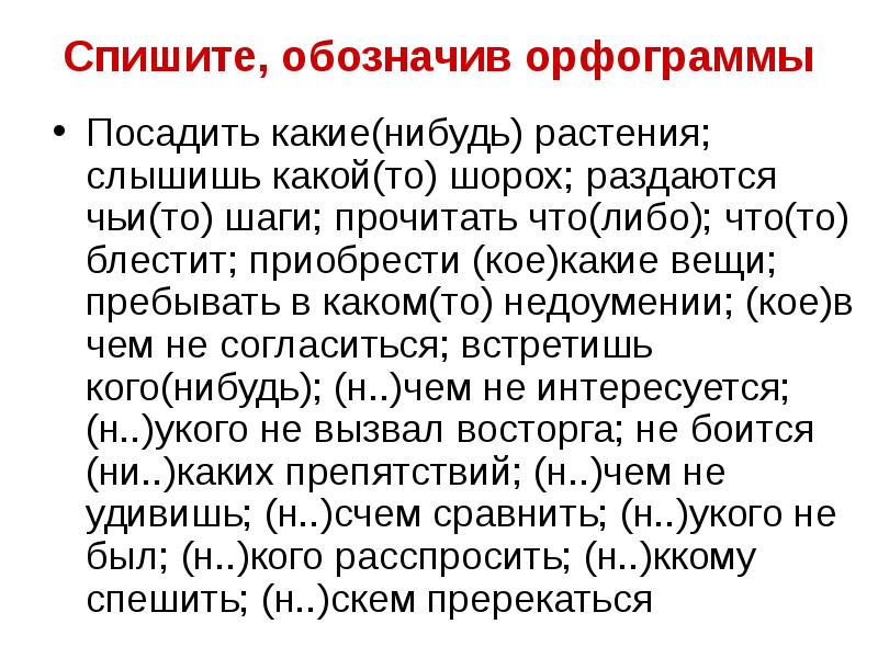 Шорох разбор. Орфограммы местоимений 6 класс. Посадить какие нибудь растения слышишь какой то шорох. Орфограммы по теме местоимение 6 класс. Орфограммы личных местоимений.