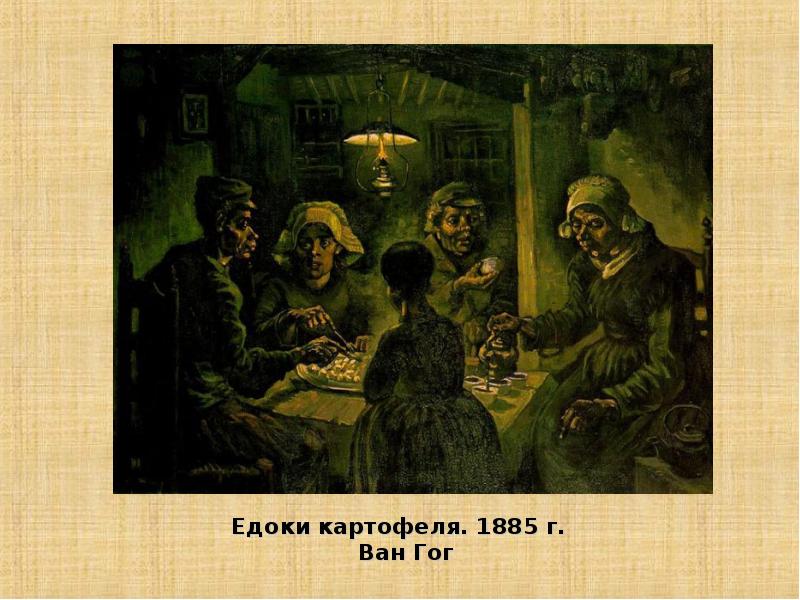 Едоки картофеля. Винсент Ван Гог едоки картофеля. В. Ван Гог. Едоки картофеля, 1885. 