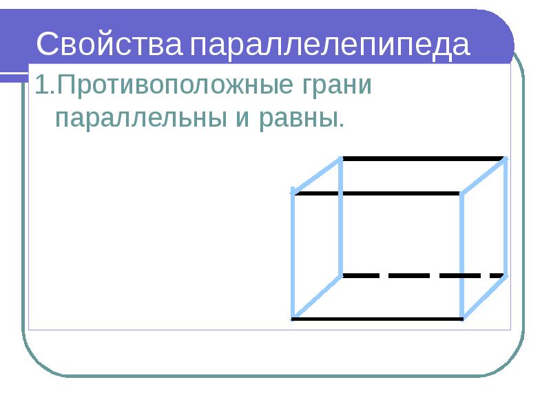 Тетраэдр параллелепипед презентация