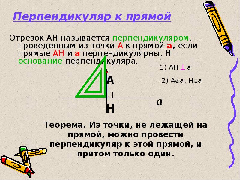 Перпендикуляром проведенным из данной точки. Перпендикуляр к прямой. Перпендикуляр кирпрмой. Перпендикуляр БХ К прямой. Перпендикулярные прямые перпендикуляр к прямой.