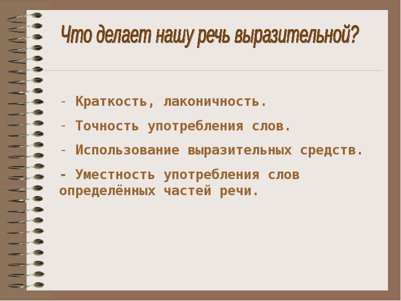 Презентация на тему выразительность речи