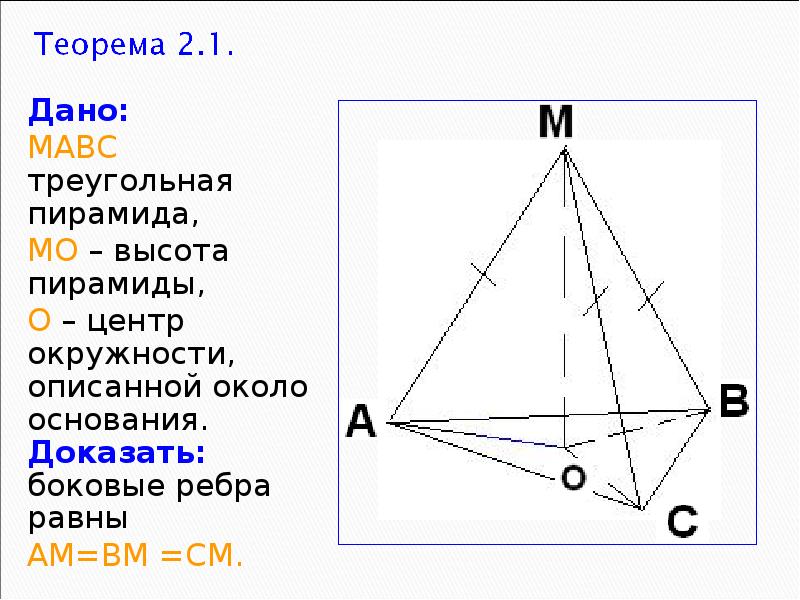 Боковые ребра равны. Треугольная пирамида с равными ребрами. Пирамида с равными боковыми ребрами. Высота треугольной пирамиды. Боковые ребра треугольной пирамиды.