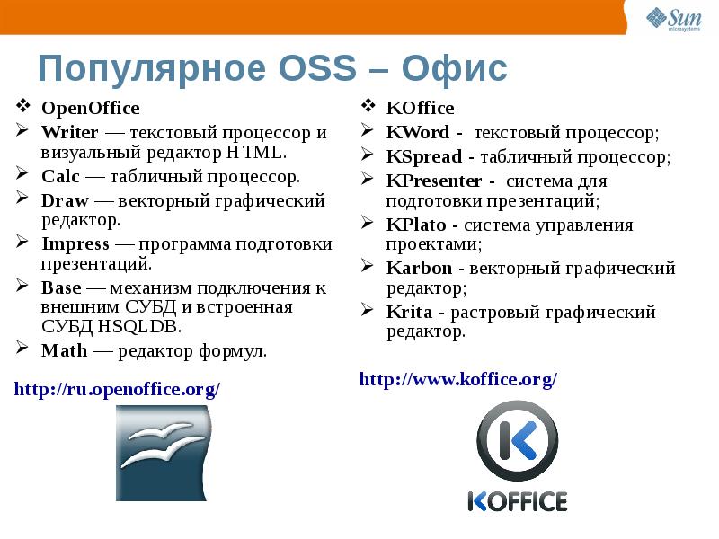 Для подготовки презентаций используется access excel writer impress