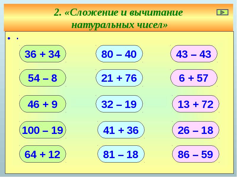 Презентация математика устный счет 5 класс математика