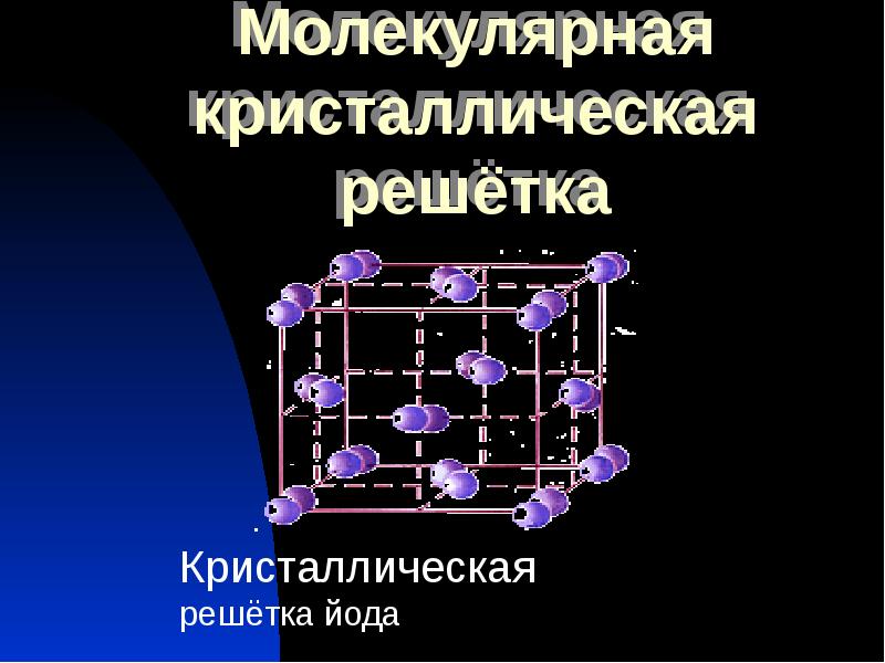 Молекулярная кристаллическая решетка фото