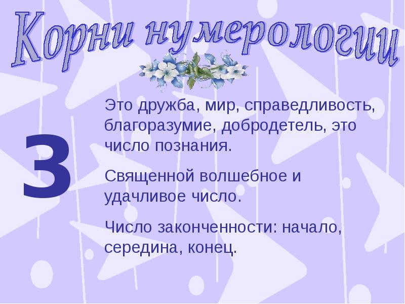 Проект в мире чисел