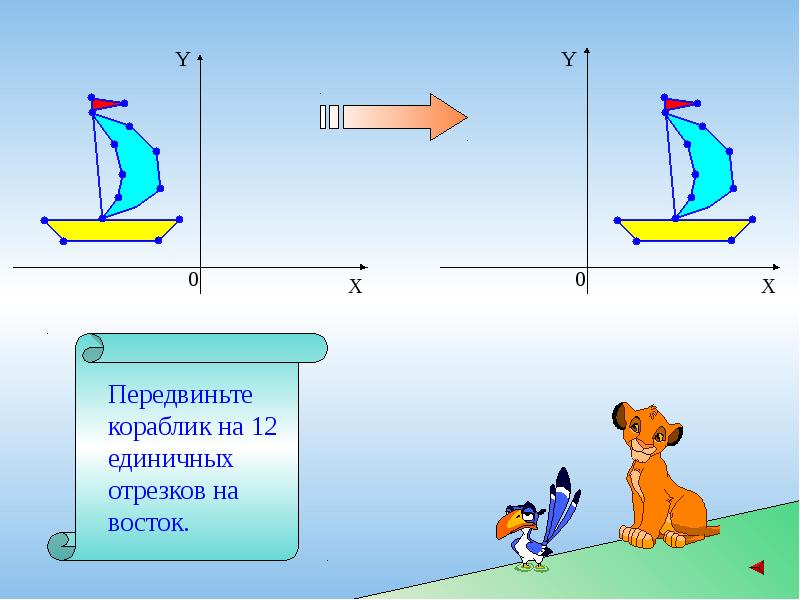 Парусник рисунок по координатам