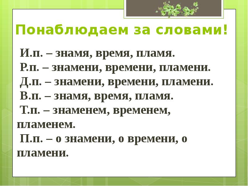 Разносклоняемые существительные 6 класс презентация