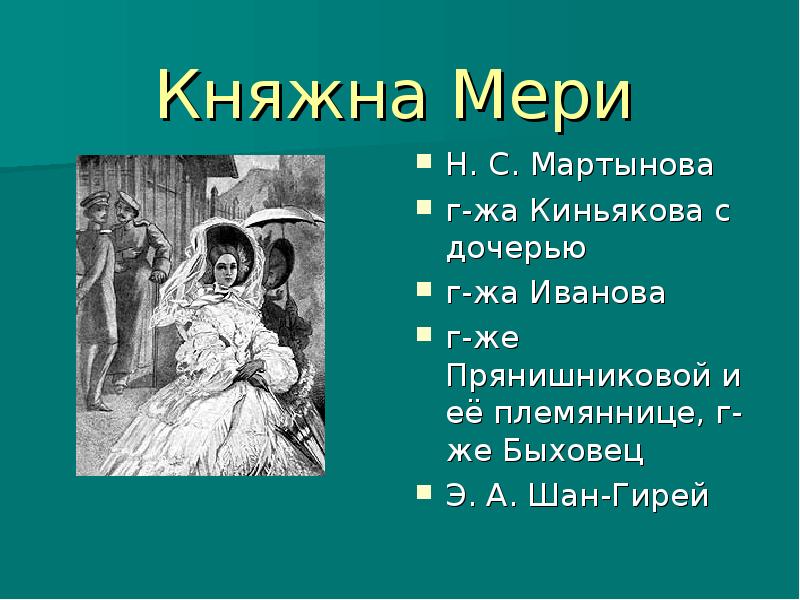 Княжна мэри презентация