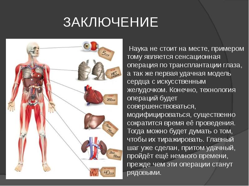 Проект о донорстве органов человека и их трансплантации