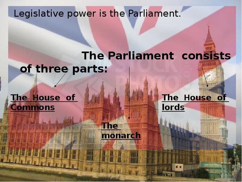 Legislative power is the Parliament.   Legislative power is the