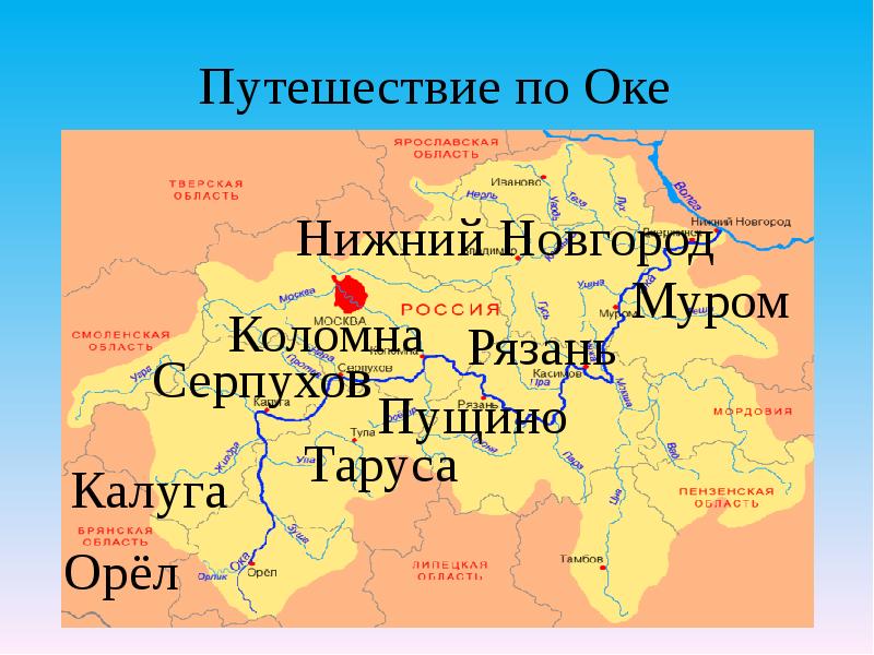 Путешествие по реке оке презентация 2 класс окружающий мир плешаков