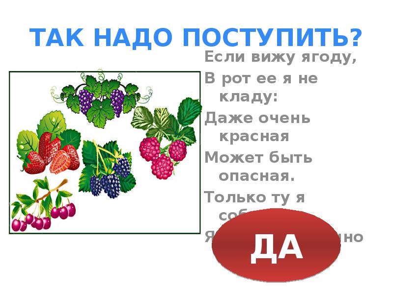 Прочитайте слово ягода скажите