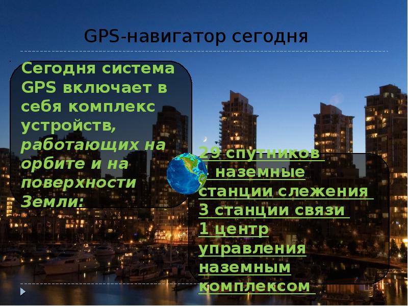 GPS-навигатор сегодня