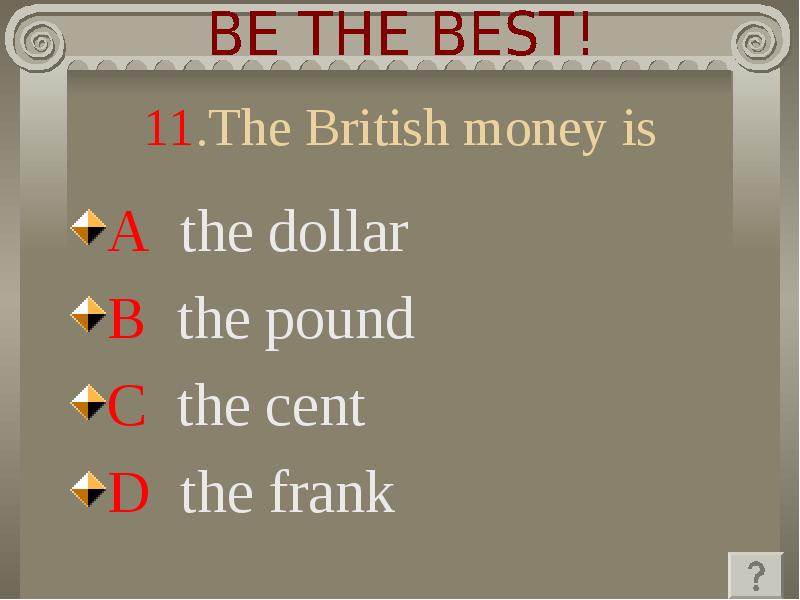 British money презентация