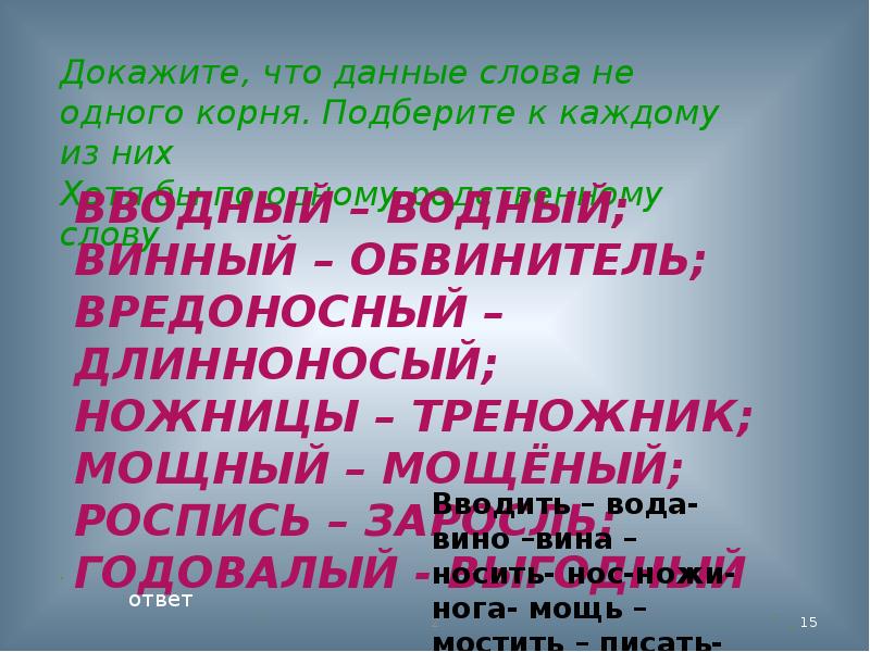 Презентация для 6 класса по русскому языку