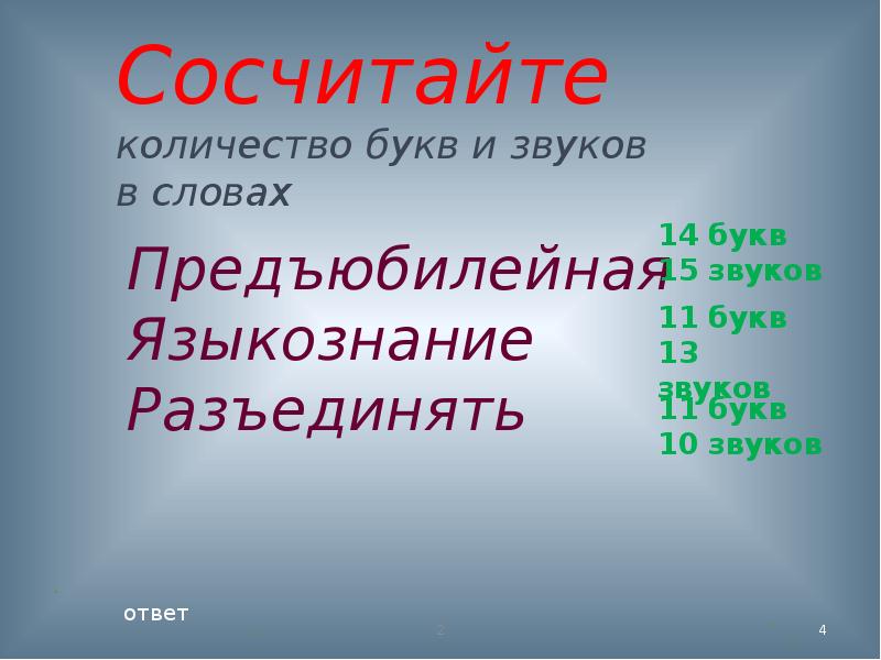 Викторина по русскому языку за 4 класс презентация