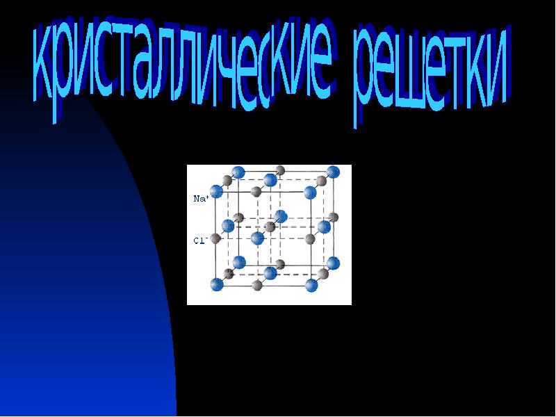 Кристаллические решетки химия 8 класс