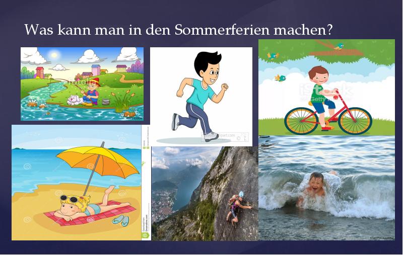Открытый урок по теме: Schön war es im Sommer! - презентация