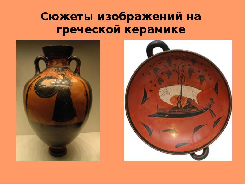 Сюжеты изображений на греческой керамике