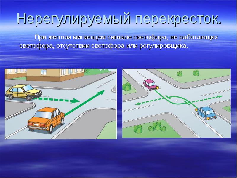 Проезд перекрестков презентация