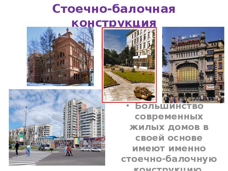 Стоечно-балочная конструкция
Большинство современных жилых домов в своей основе имеют именно Стоечно-балочная конструкция
Большинство современных жилых домов в своей основе имеют именно