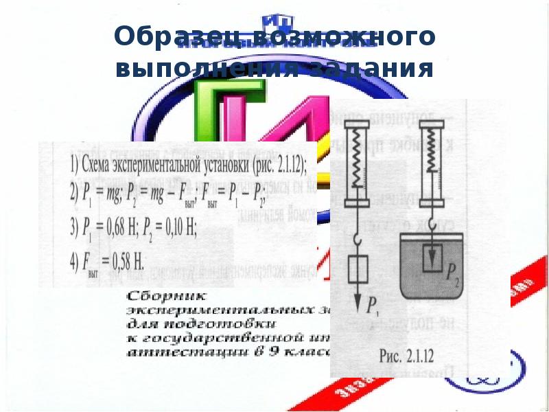 Образец возможного выполнения задания Образец возможного выполнения задания
