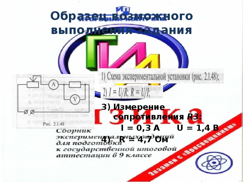 Образец возможного выполнения задания Образец возможного выполнения задания