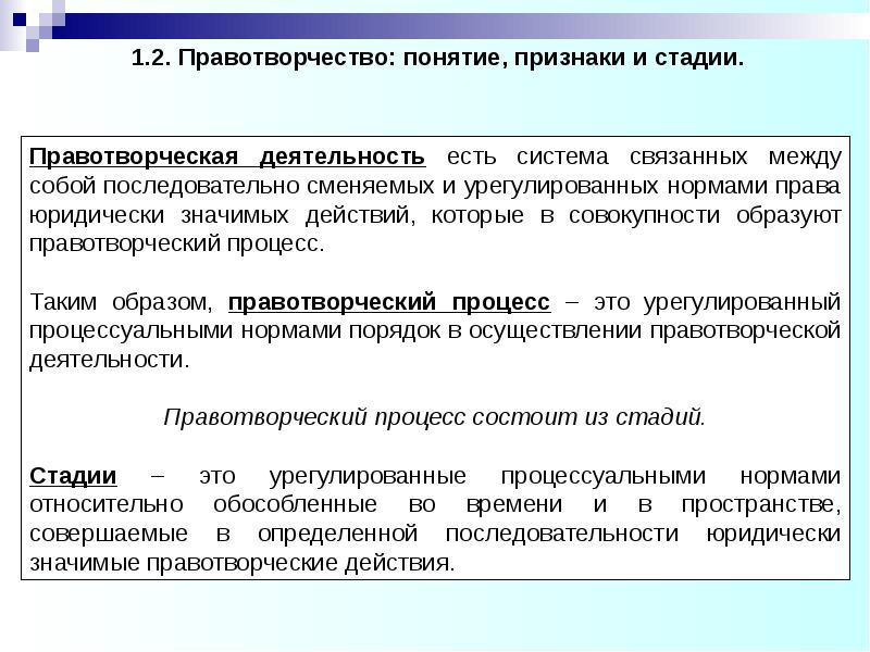 Презентация на тему правотворчество