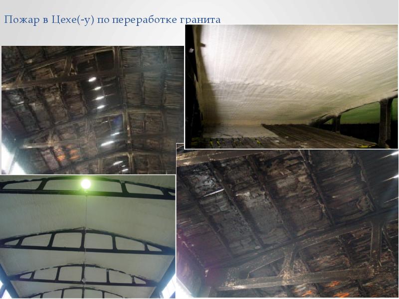 Пожар в Цехе(-у) по переработке гранита