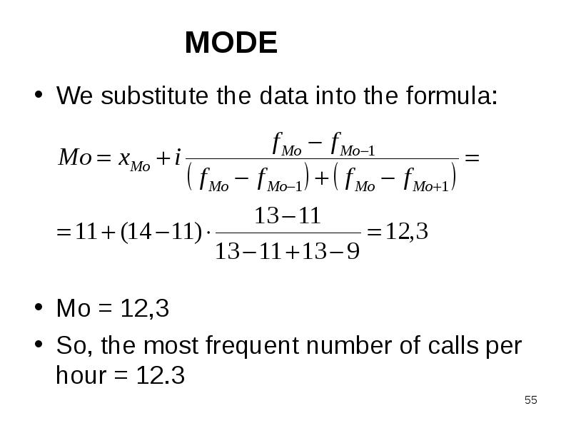 We substitute the data into the formula: We substitute the data