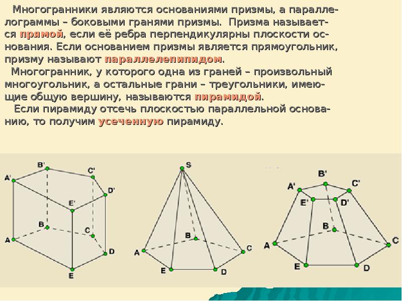 Плоскость отсекает от пирамиды