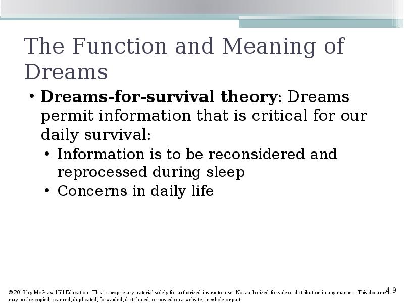 Module 12 - Sleep and dreams