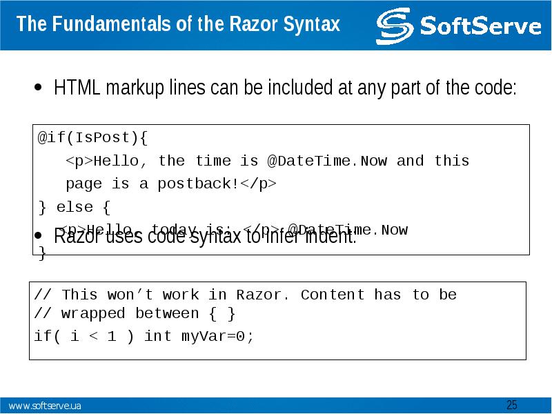 Html markup