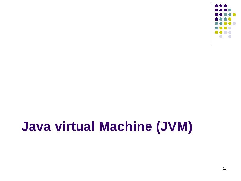 Java virtual Machine (JVM)