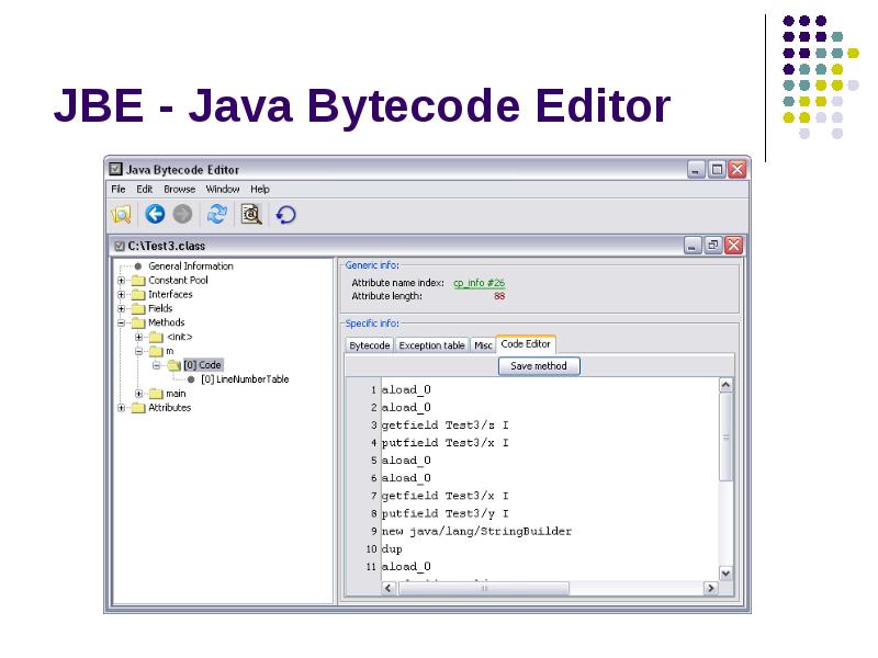 JBE - Java Bytecode Editor