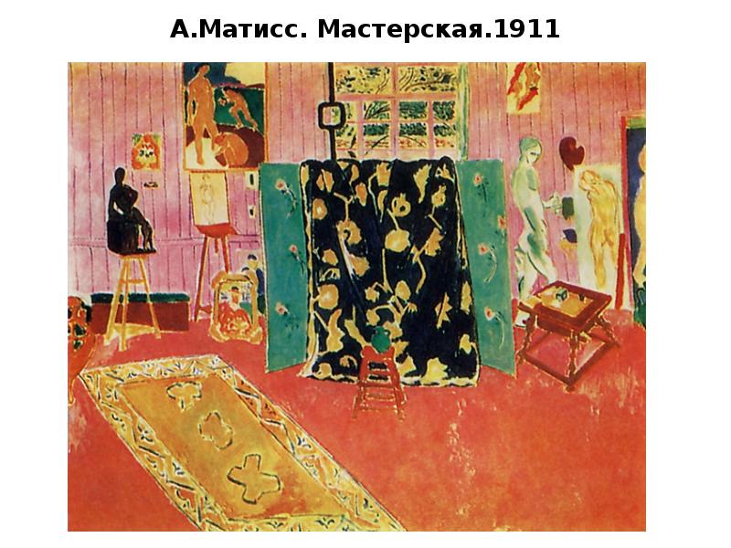 А.Матисс. Мастерская.1911 А.Матисс. Мастерская.1911