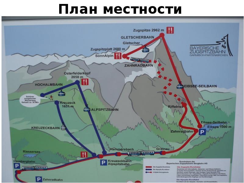 Земная поверхность на плане и карте 2