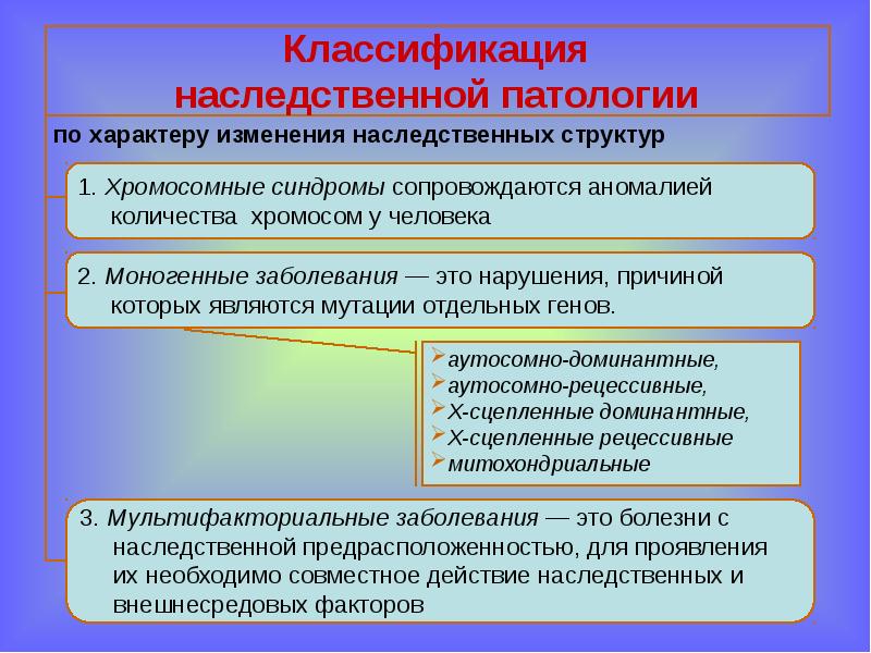 Наследственность и патология презентация