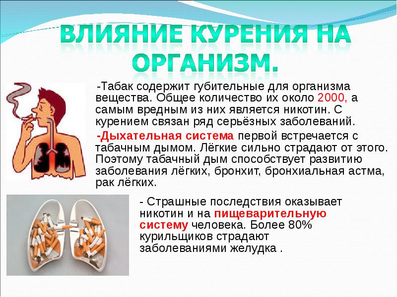 Курение табака презентация