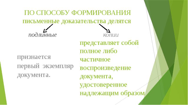 1 письменные доказательства. По способу формирования доказательства делятся. Доказательство по способу формирования. Способ формирования доказательств. Письменные доказательства по способу создания.