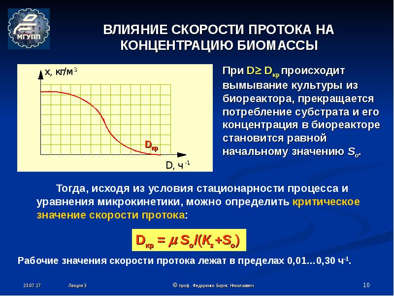 Влияние скорости