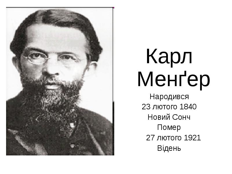 Карл менгер презентация